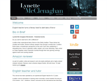 Tablet Screenshot of lynettemcclenaghanauthor.com